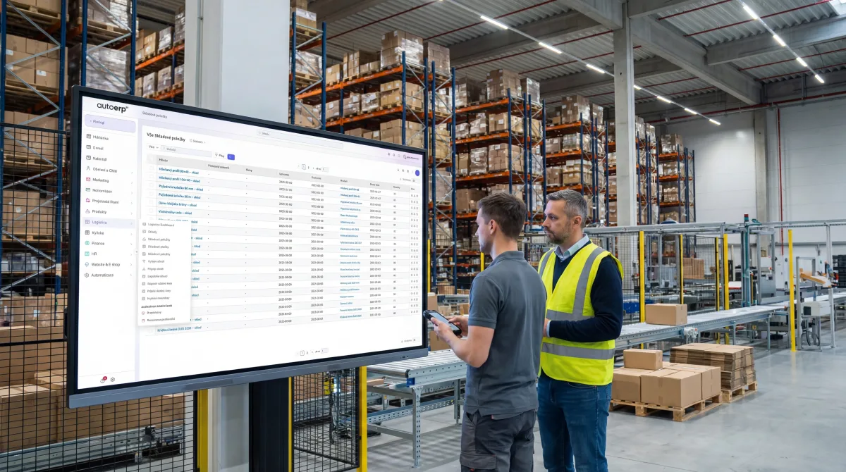 Komplexní skladový systém pro velký e-shop s plnou automatizací a aplikací
